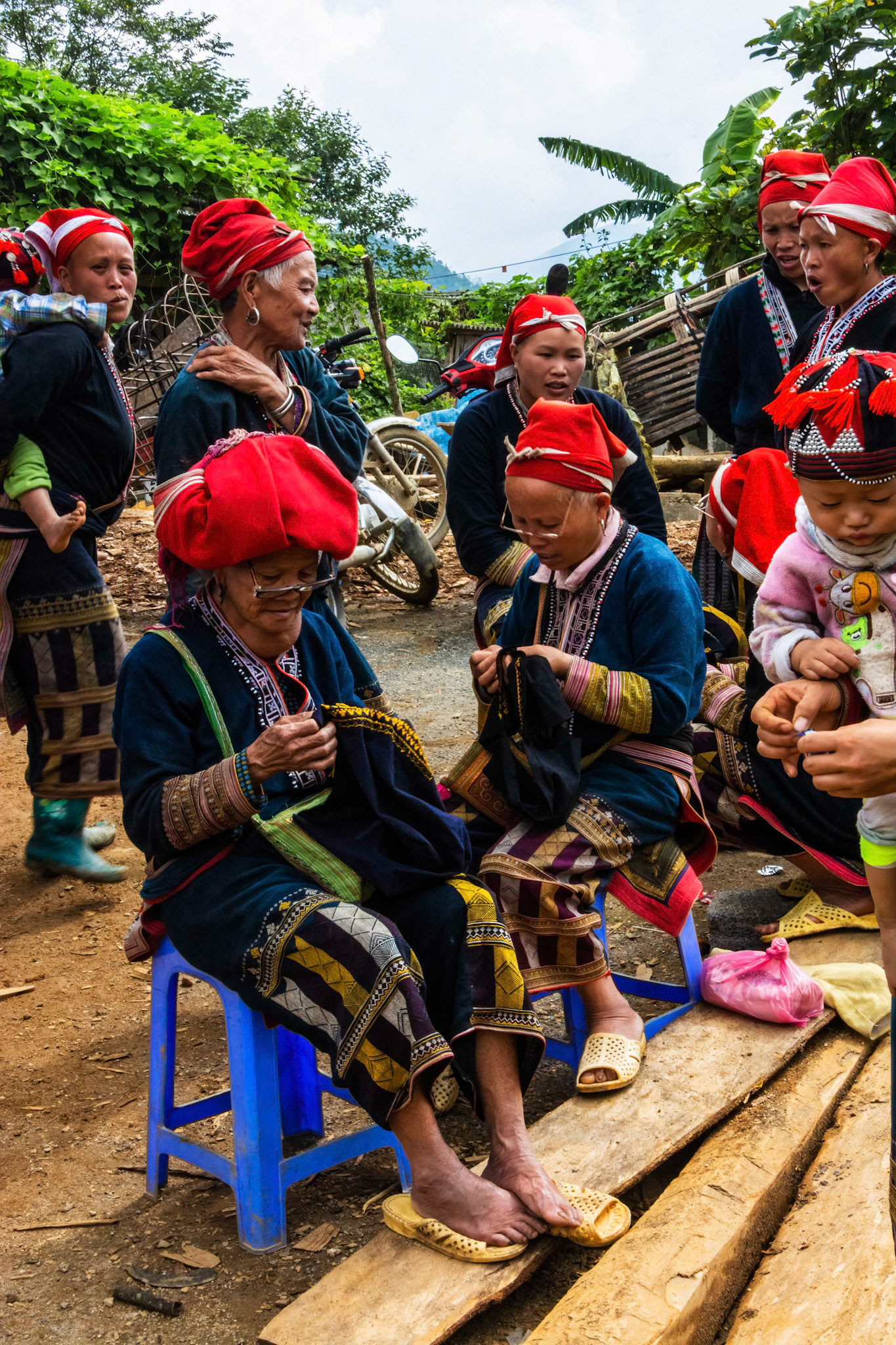 Red Dao village