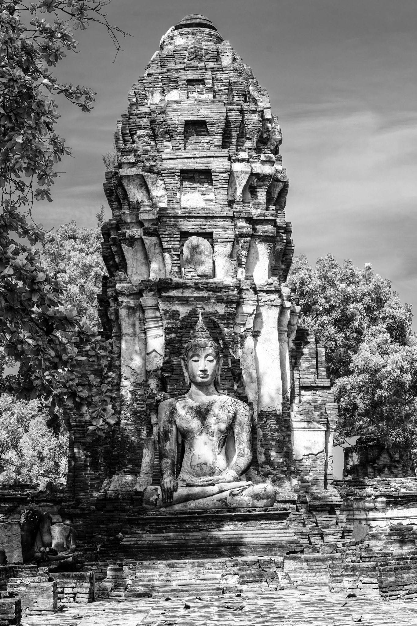 Wat Maha That, built in 1374 and destroyed by the Burmese in 1767.