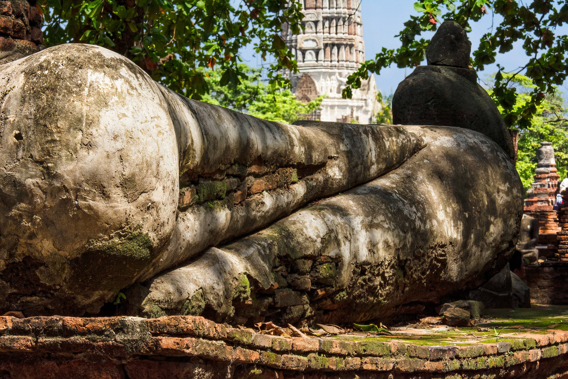 Wat Maha That, built in 1374 and destroyed by the Burmese in 1767.