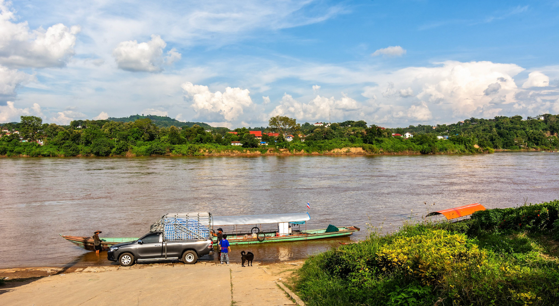 Mekong River, Chiang Khong - เชียงของ, Thailand