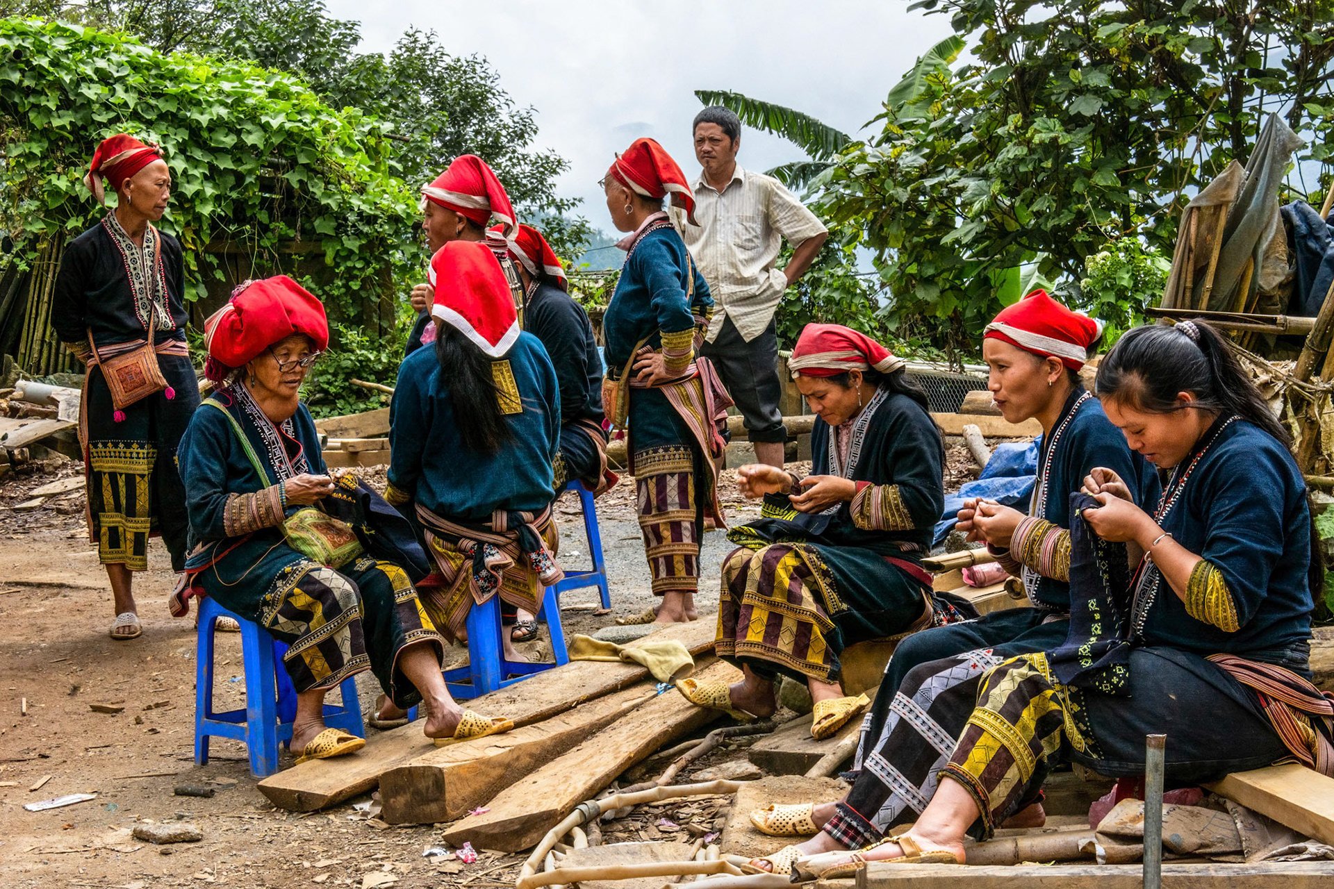 Red Dao village