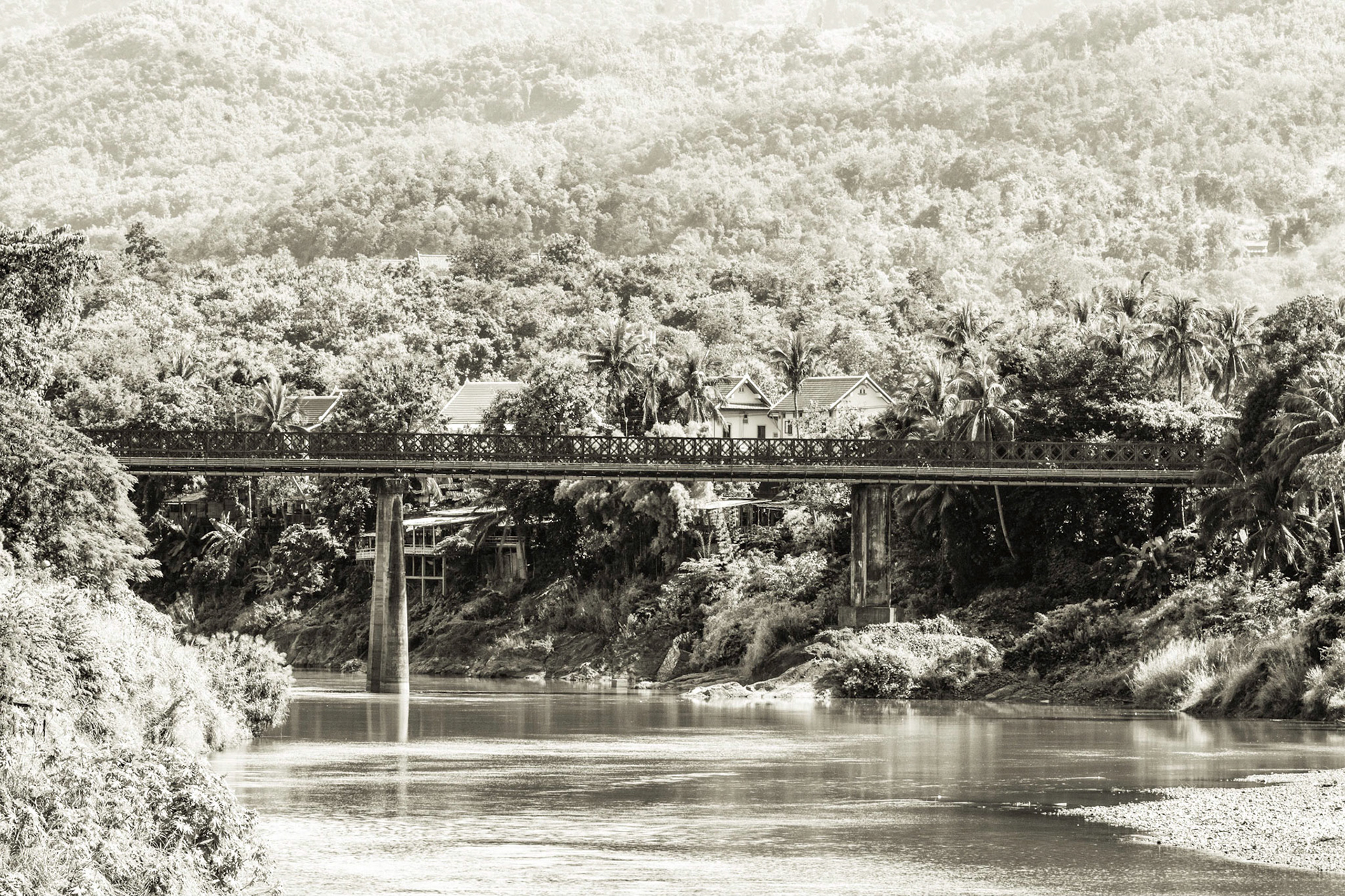 Old French Bridge across the Nam Khan