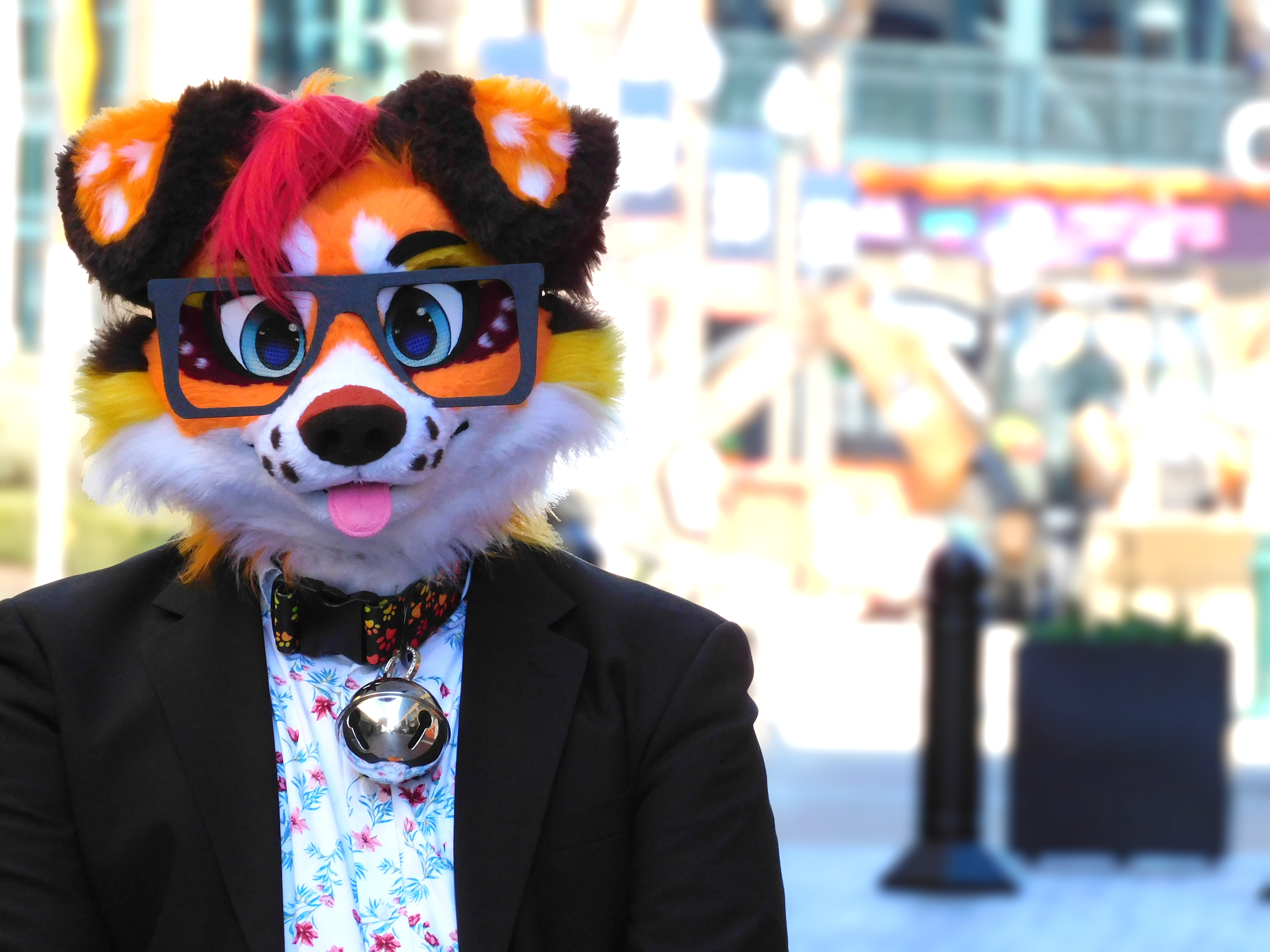 Azzy at the Tiger's Stadium Entrance