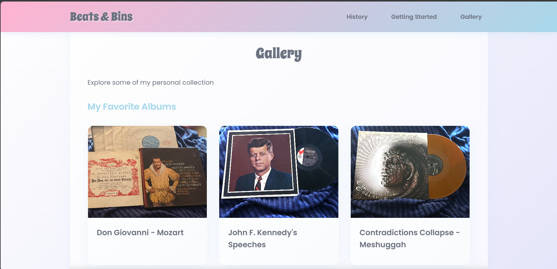 Gallery With Images From My Personal Collection