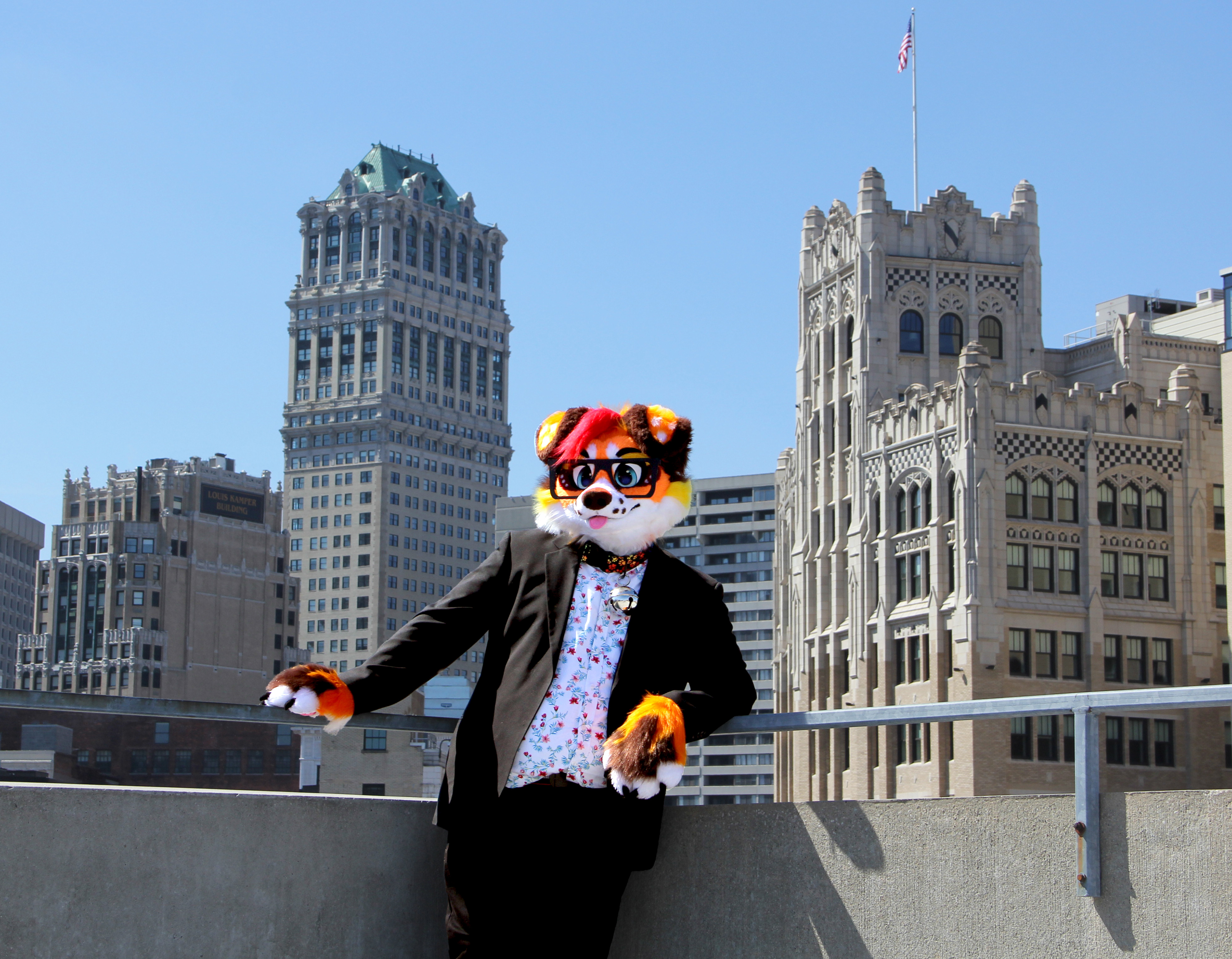 Azzy against the Detroit Skyline
