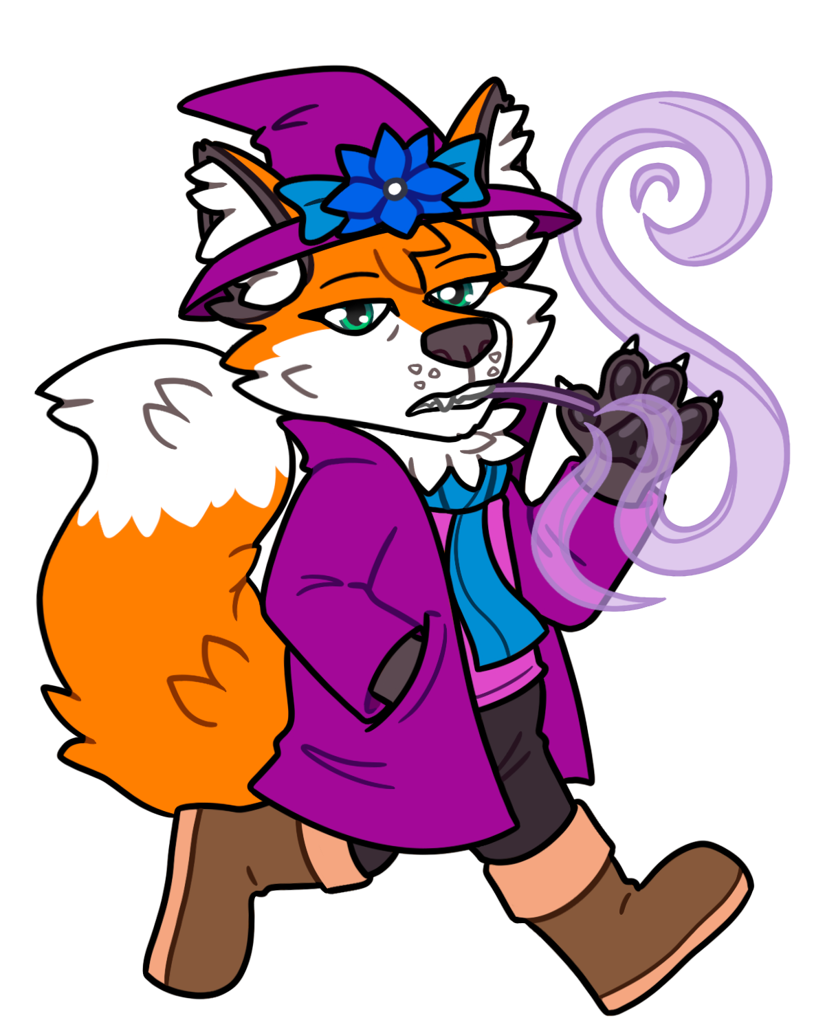 Foxas character mini, 2021, character belongs to AnnaValdezArt