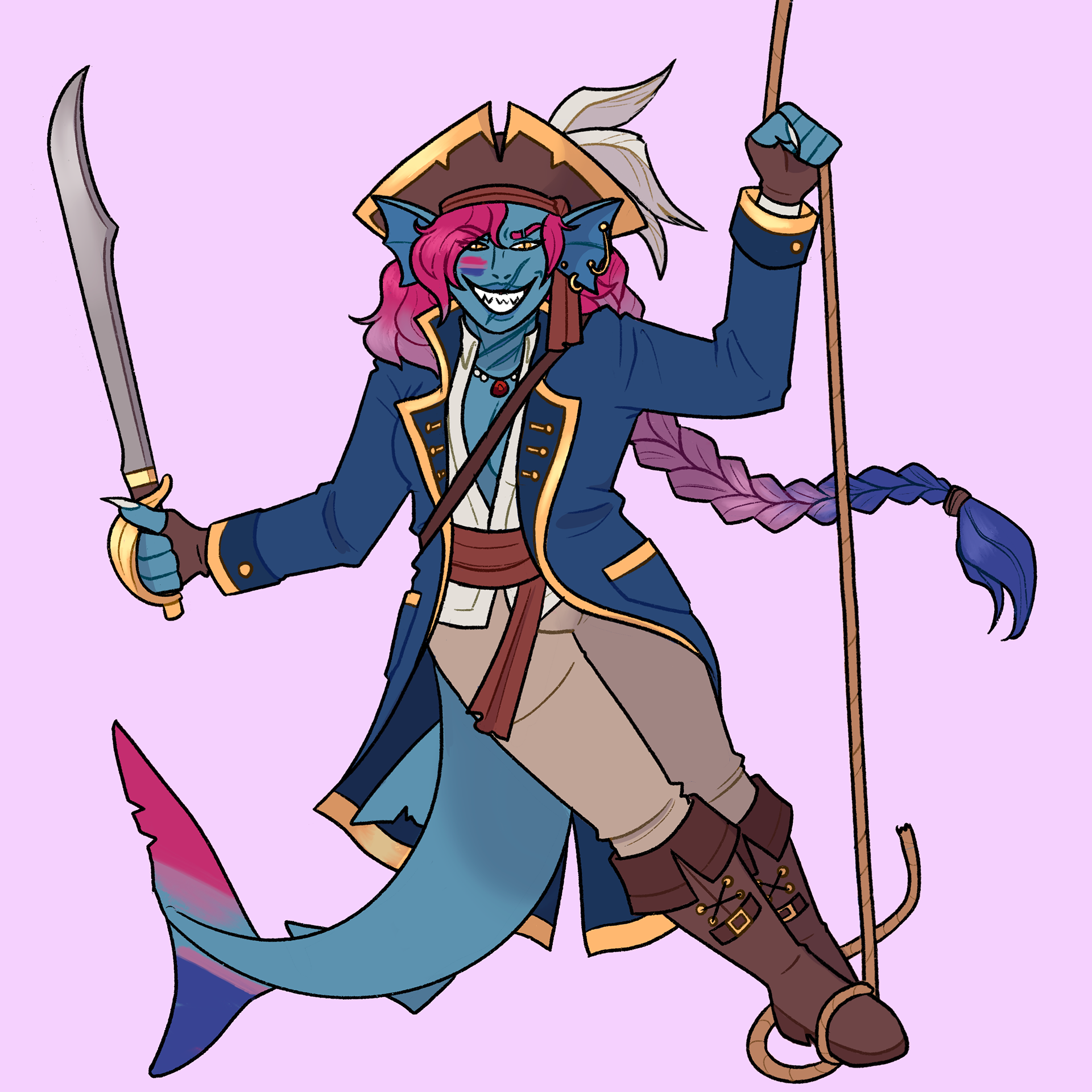 Pride original character drawing, 2023