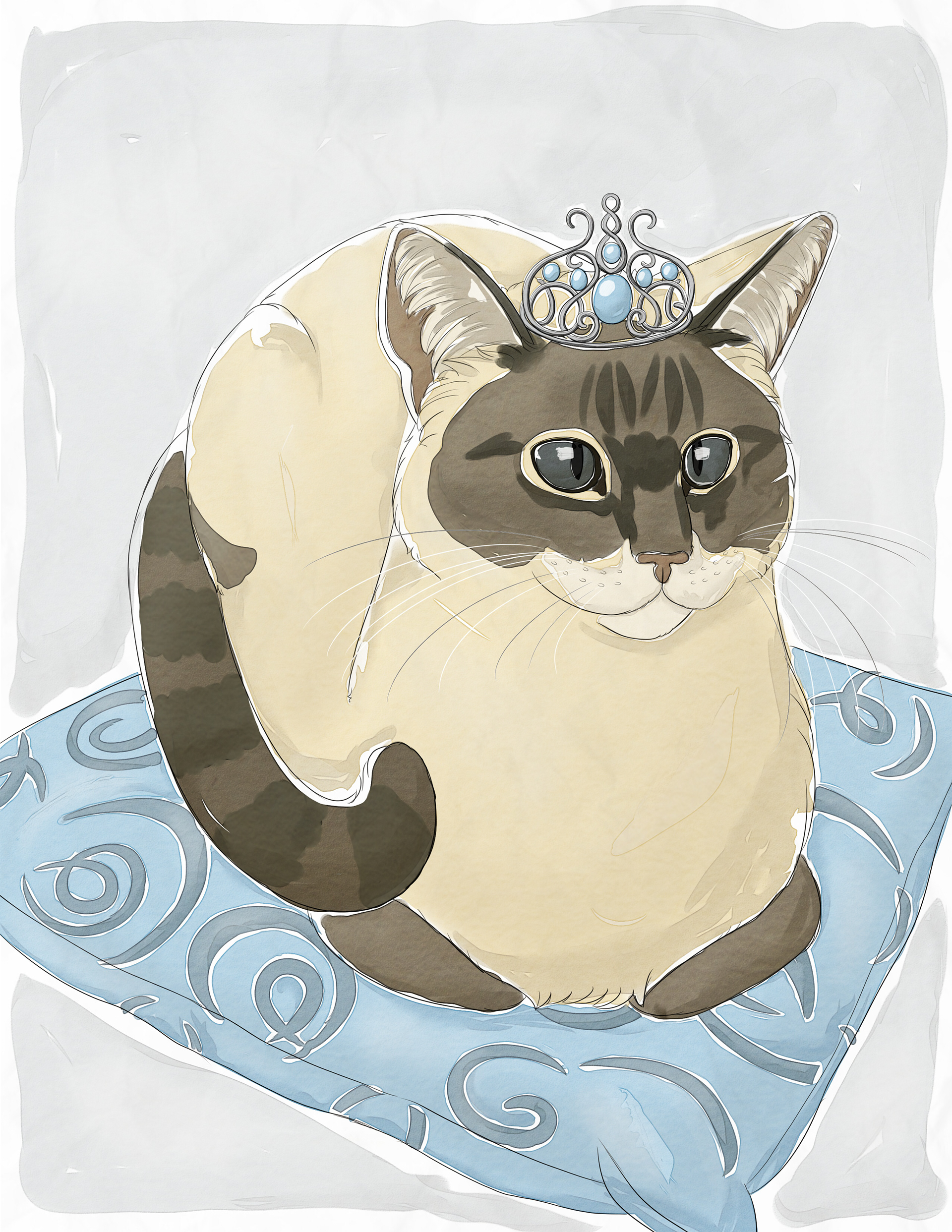 Pet portrait of Freya, 2019