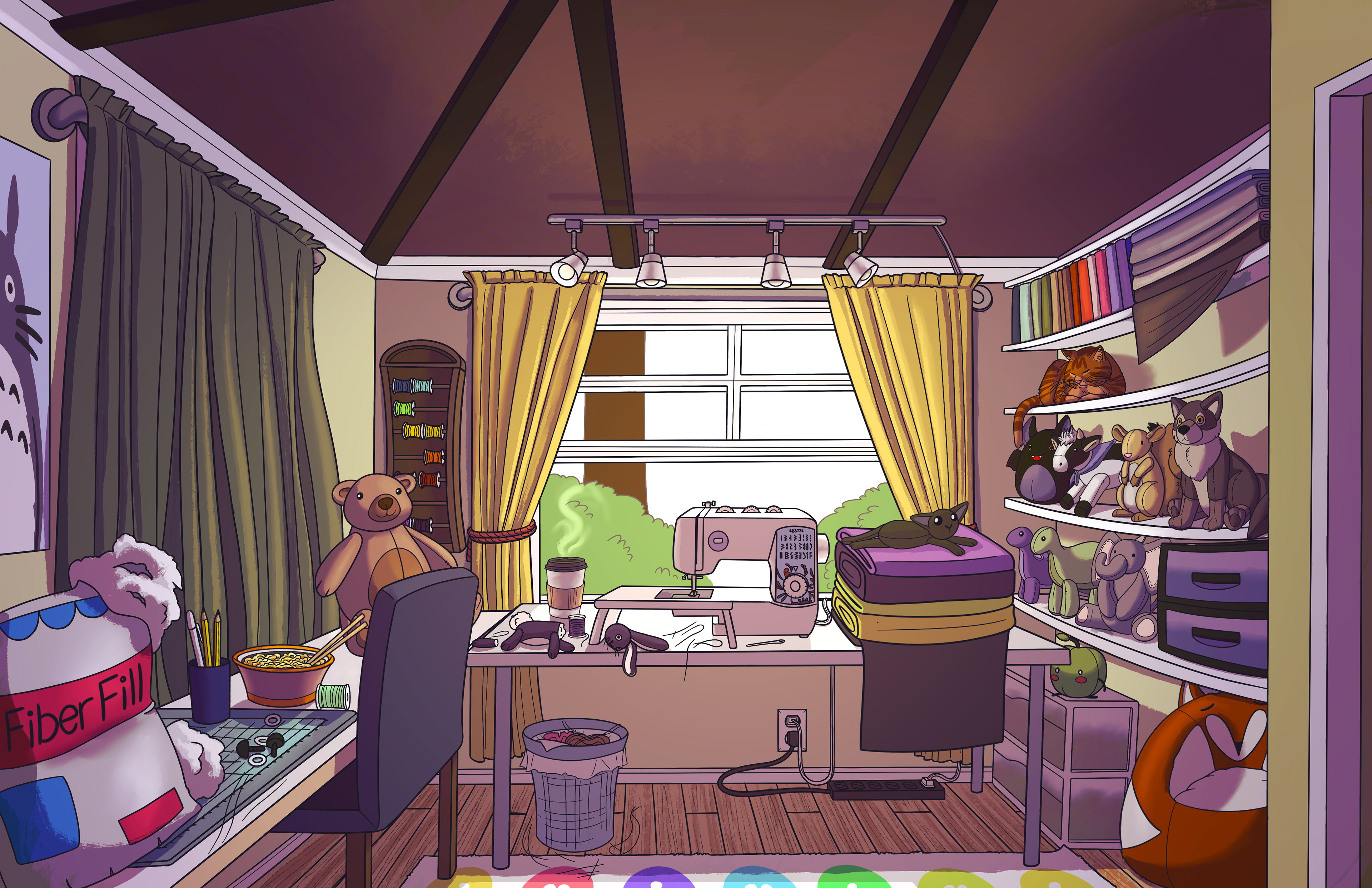 Plushmaker's studio final execution, 2021