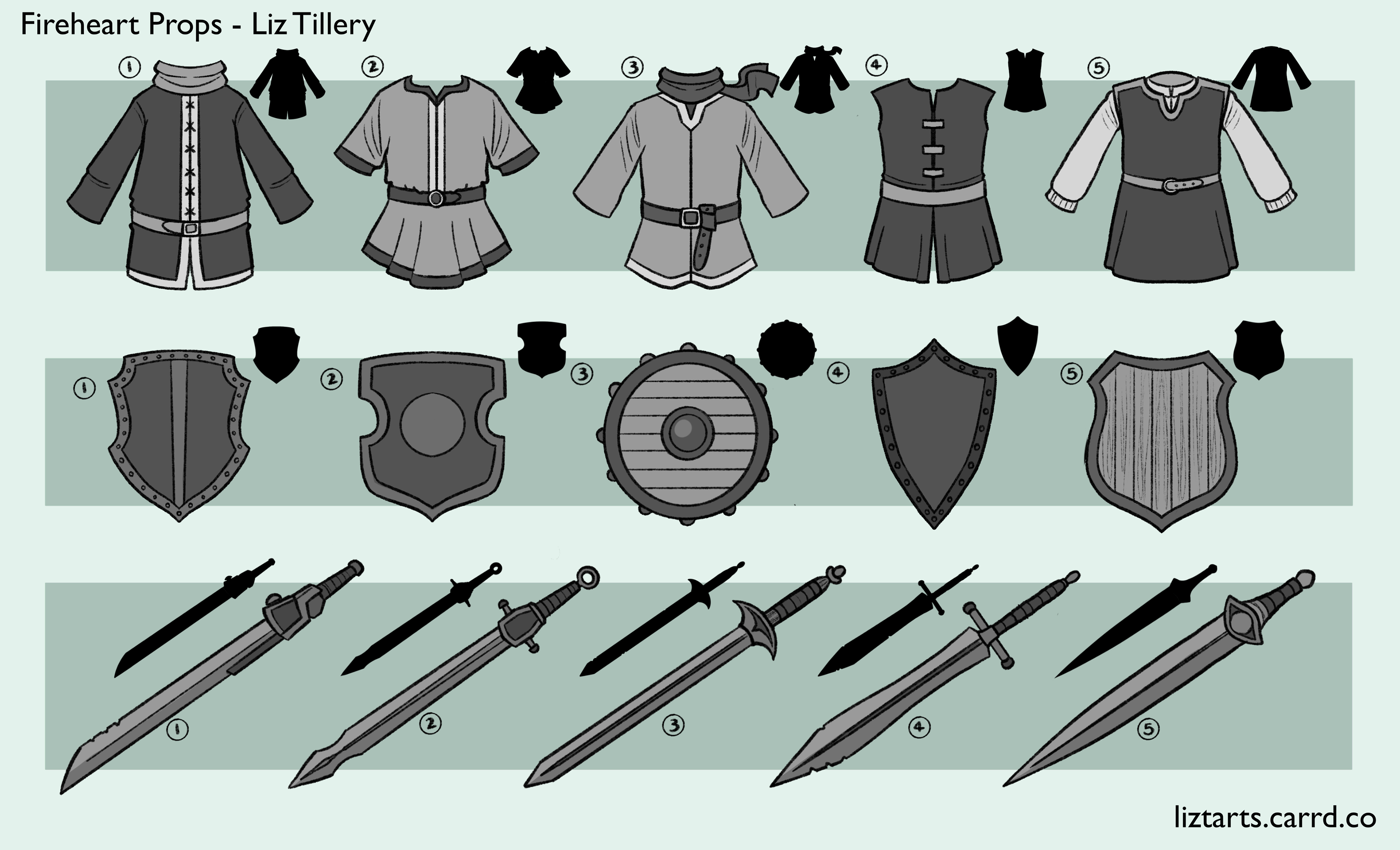 Fireheart Prop Concepts, Greyscale, 2021