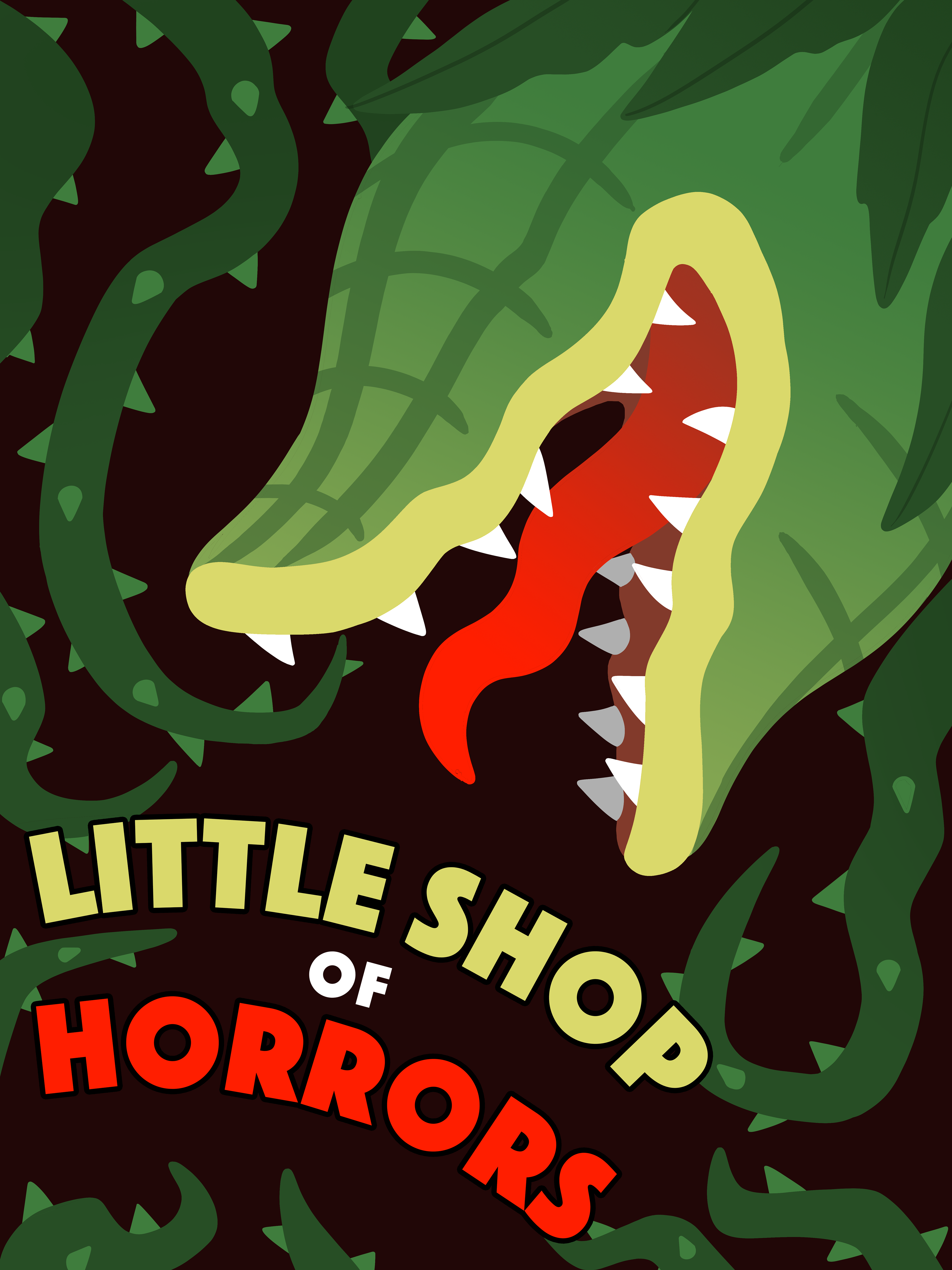 Little Shop of Horrors roadshow poster design, 2020