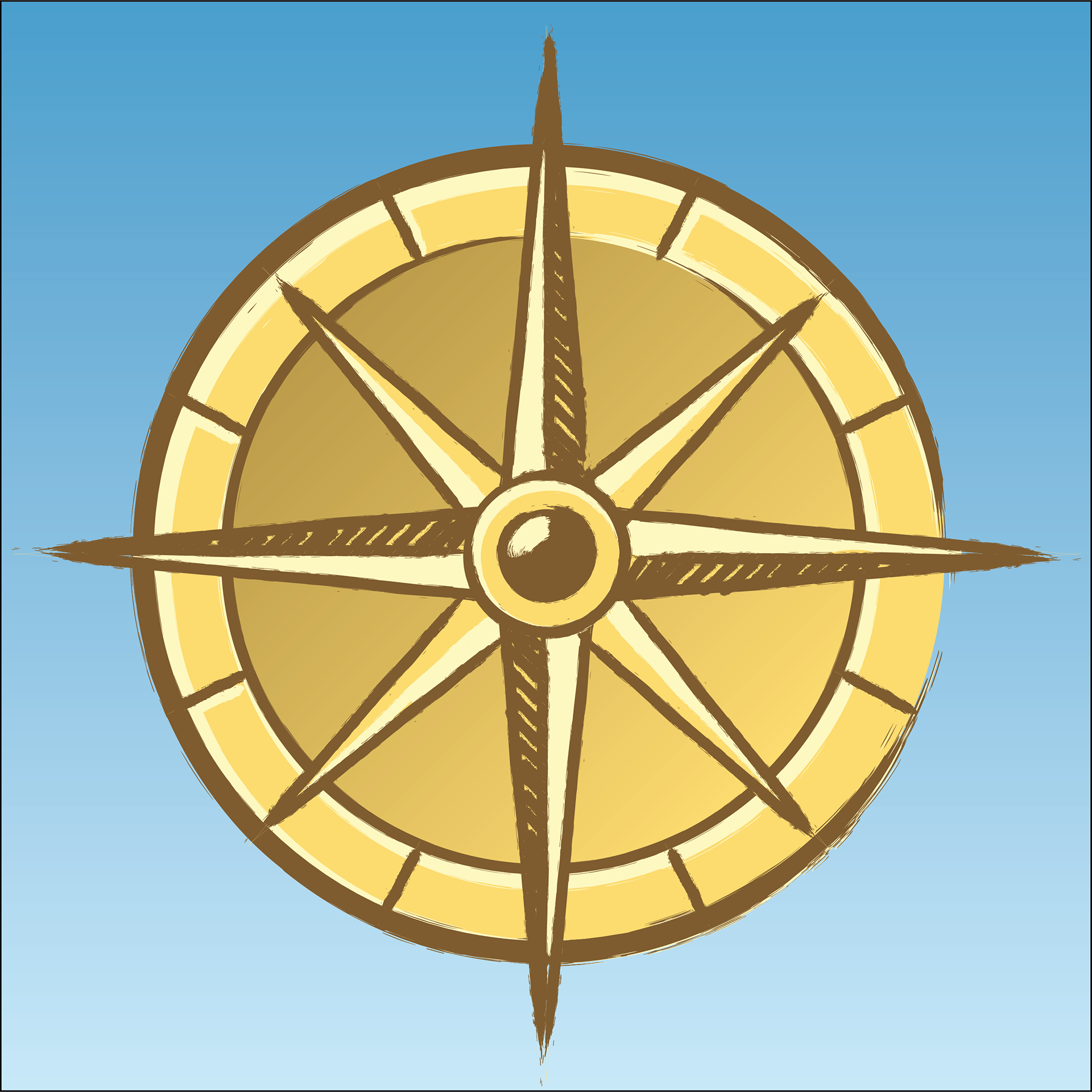 Logo design for the Windrose Guild Discord server, 2020