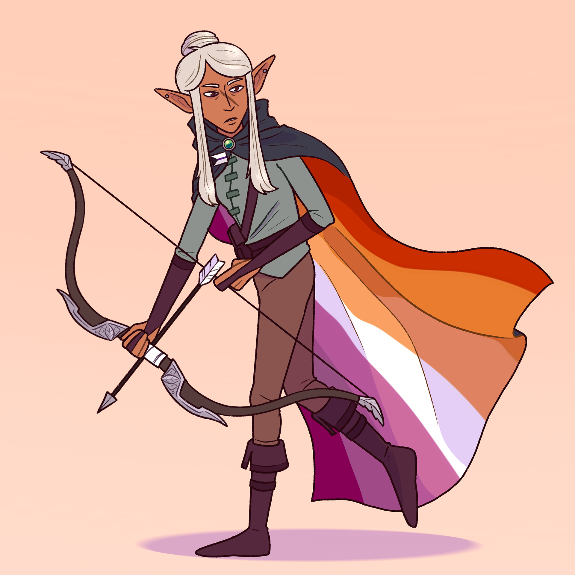 Pride original character drawing, 2023