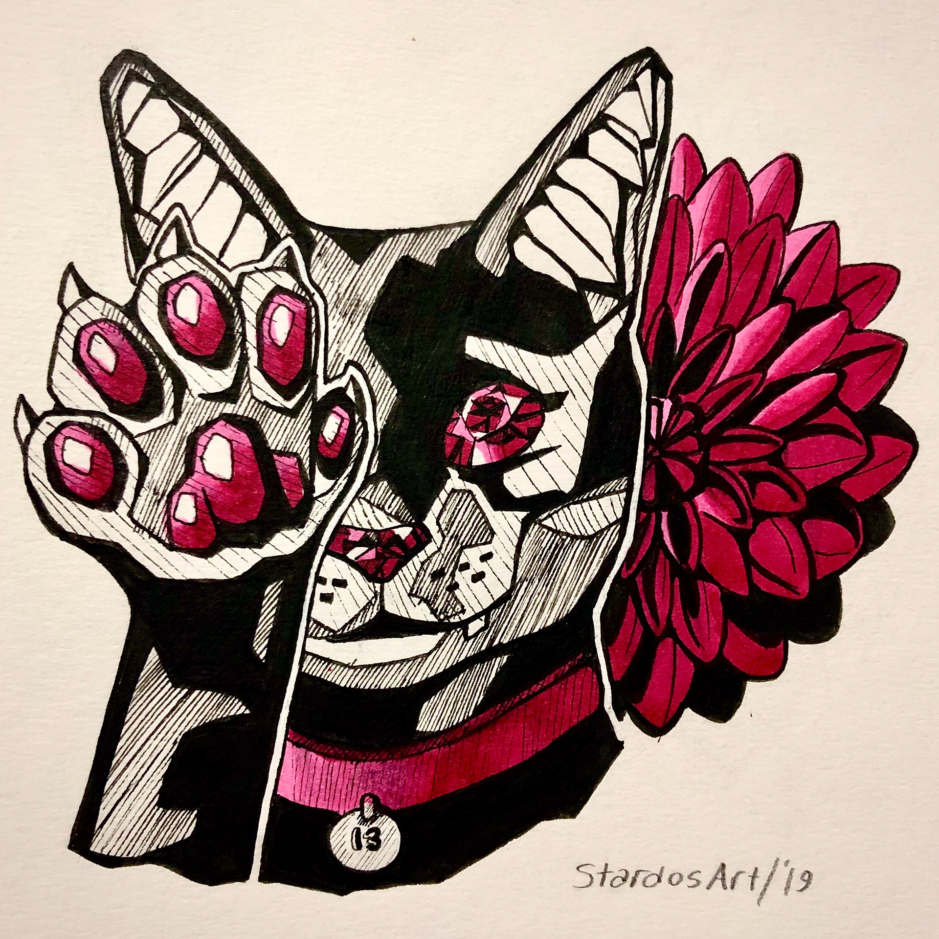 A conceptual tattoo design, completed in December of 2019