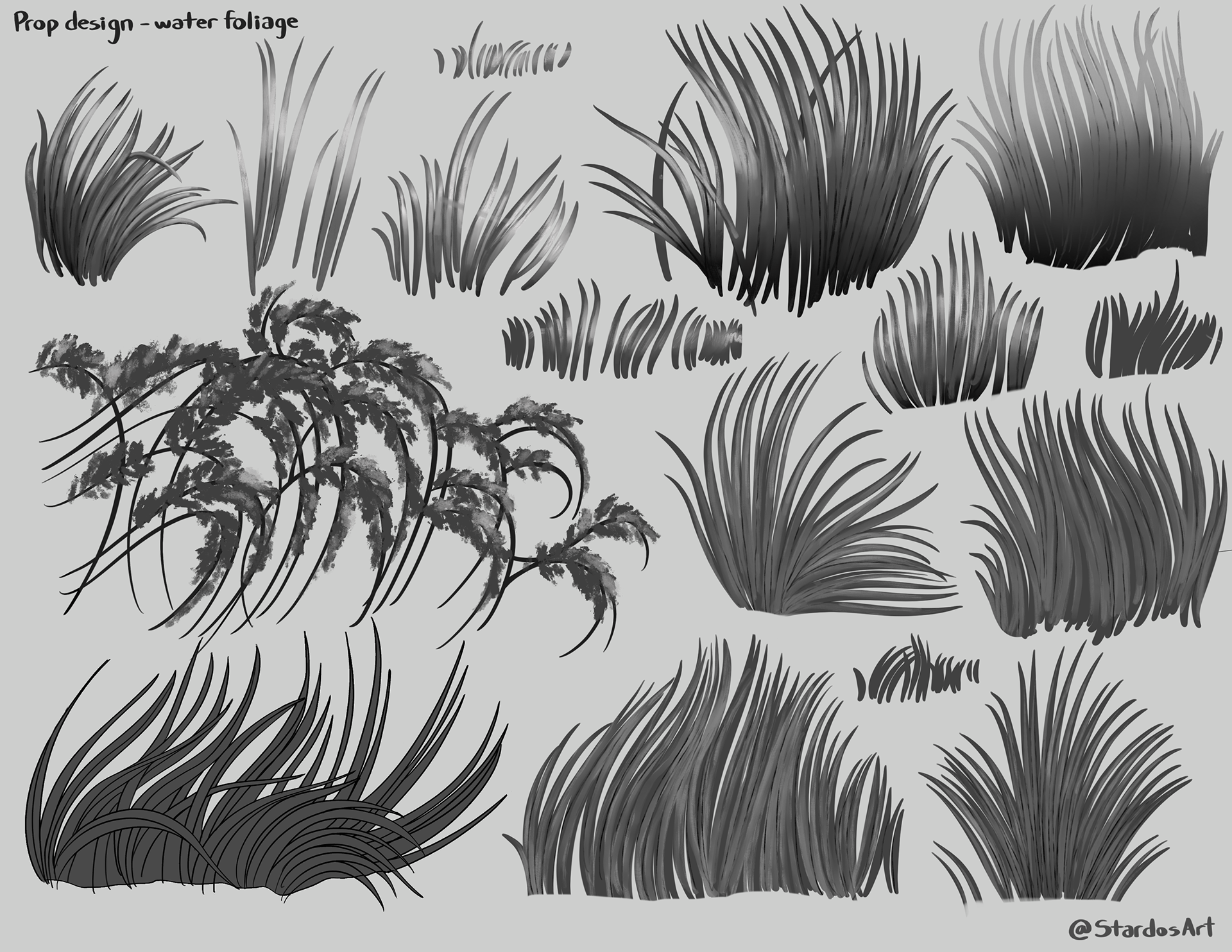 Marsh grass design exploration, 2021