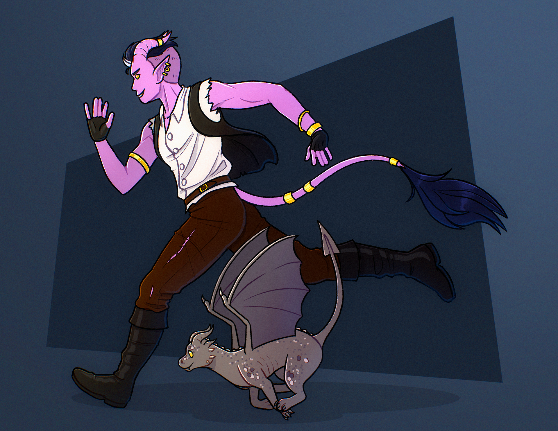 Xhaira and Kite, 2024, characters belong to thethreegoblins