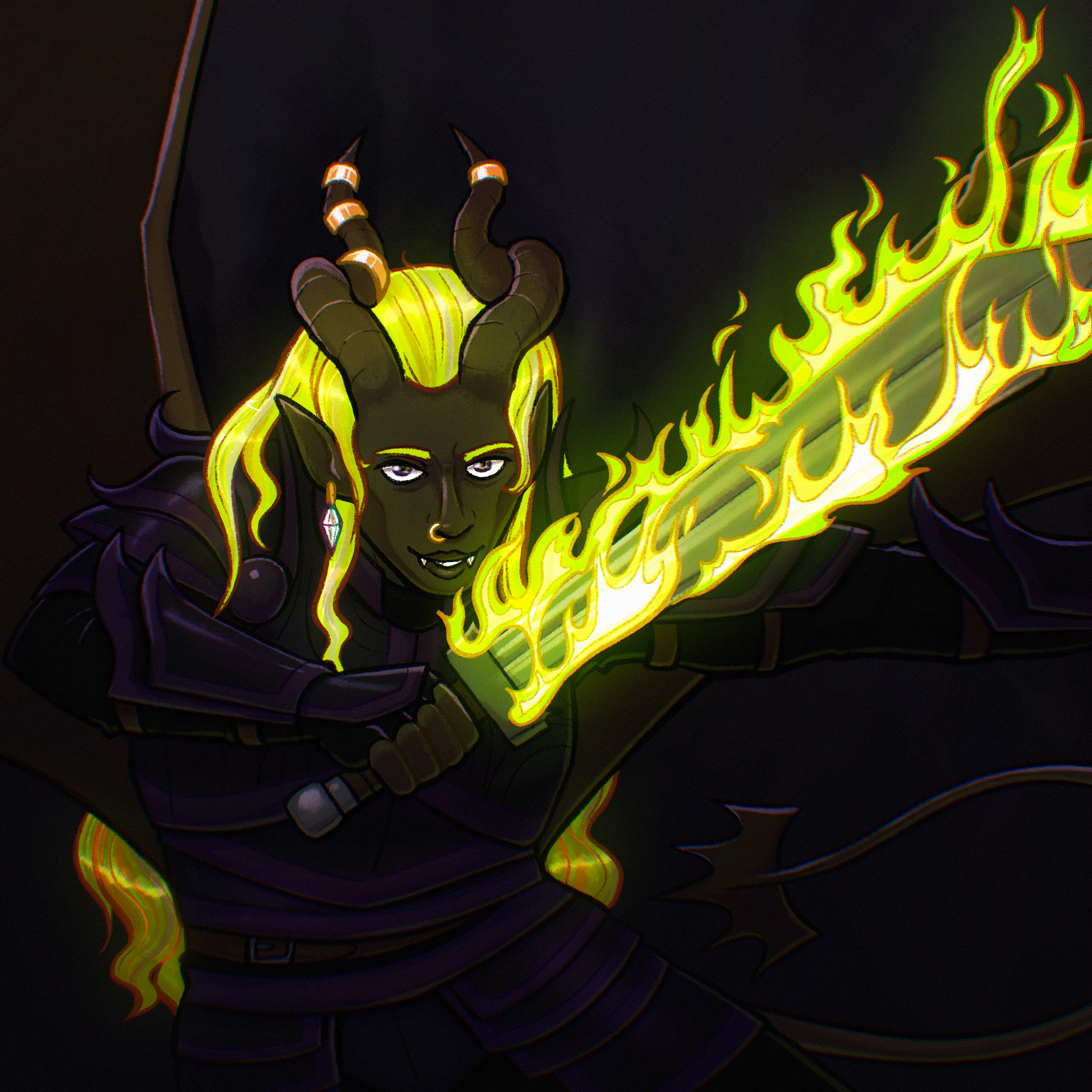 Calcindroth, 2024, character belongs to DemonApologist