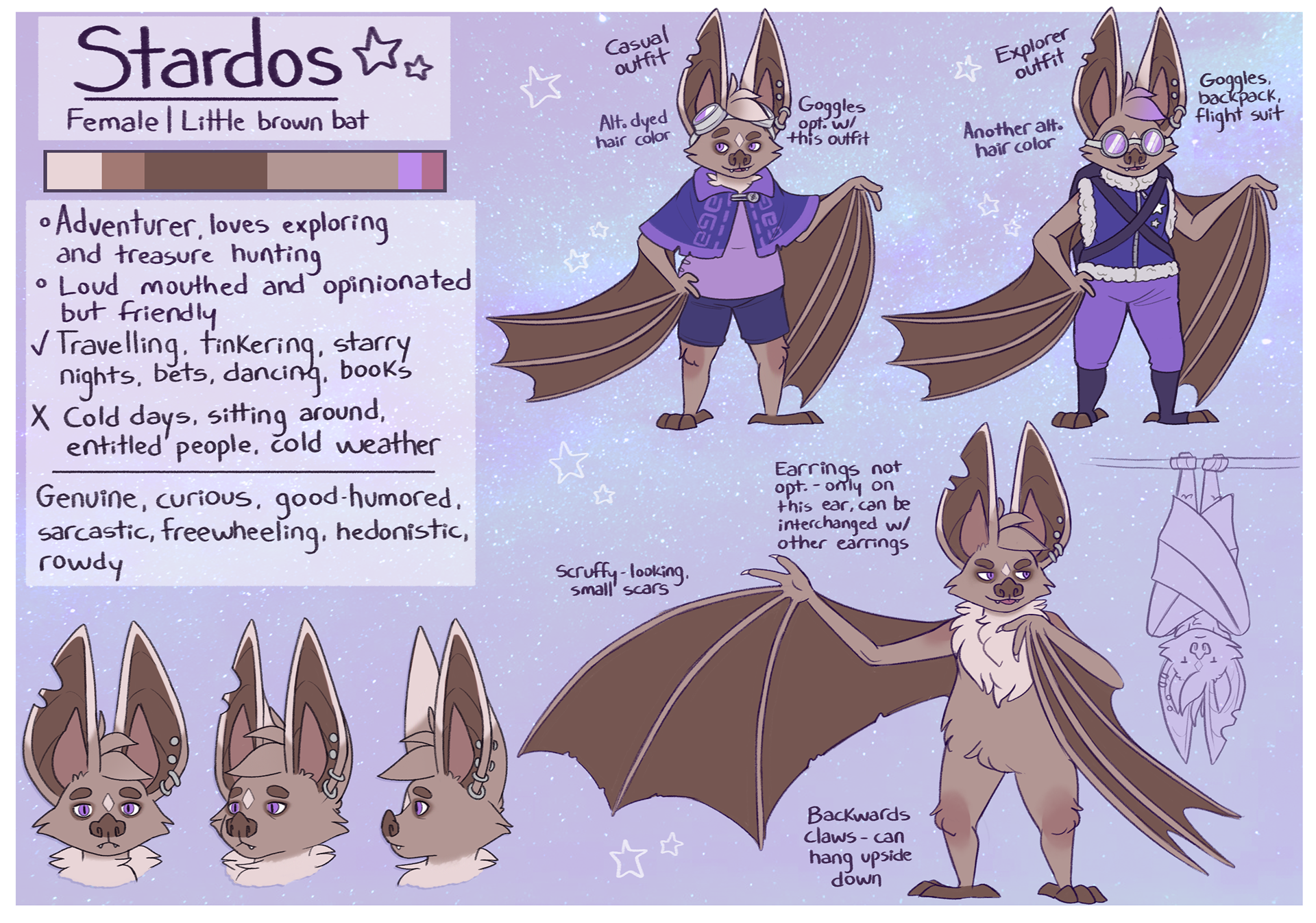 Bat character design, 2020