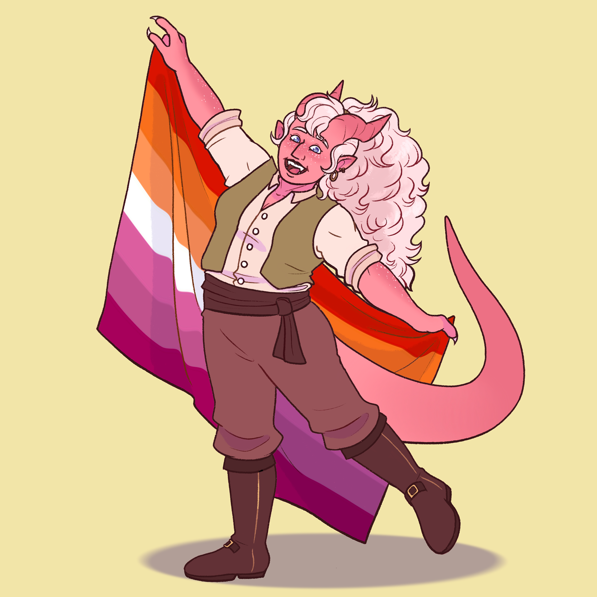 Pride original character drawing, 2023