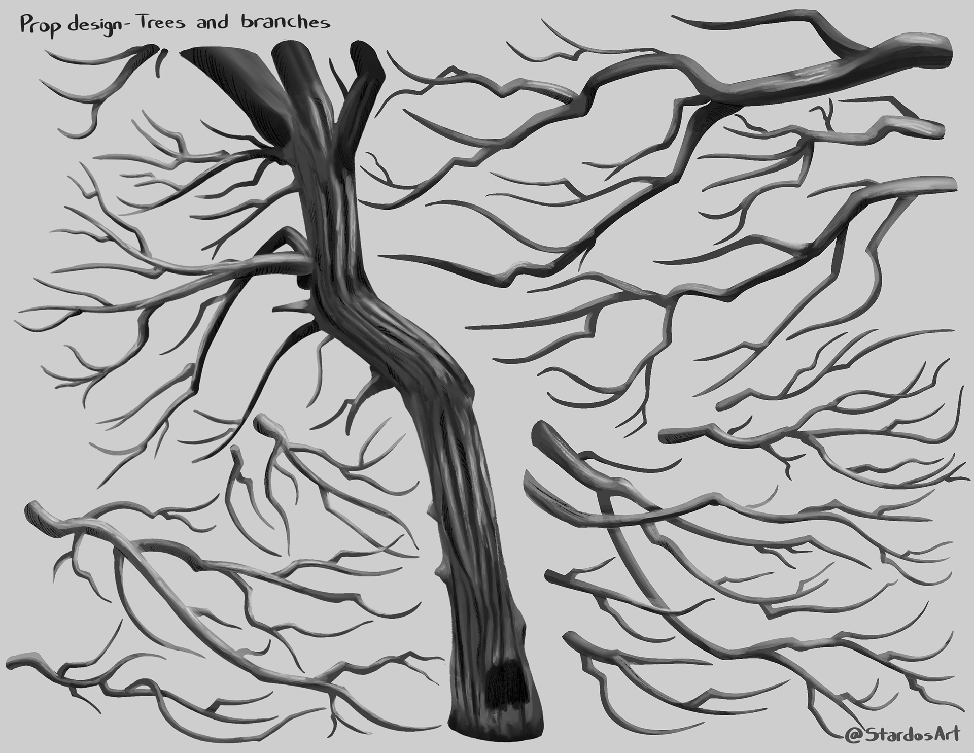Tree and branch design exploration, 2021