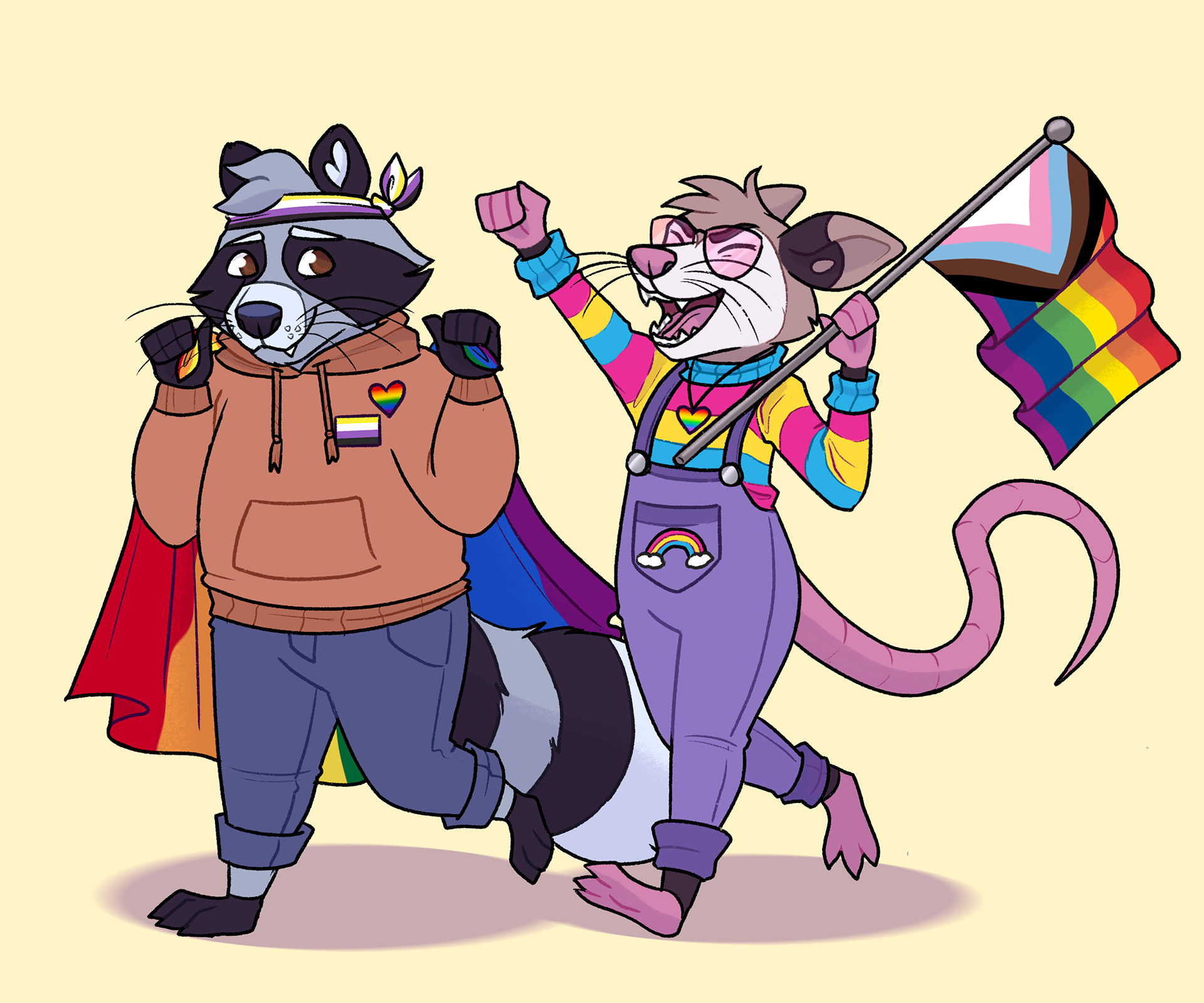 Pride original character drawing, 2023