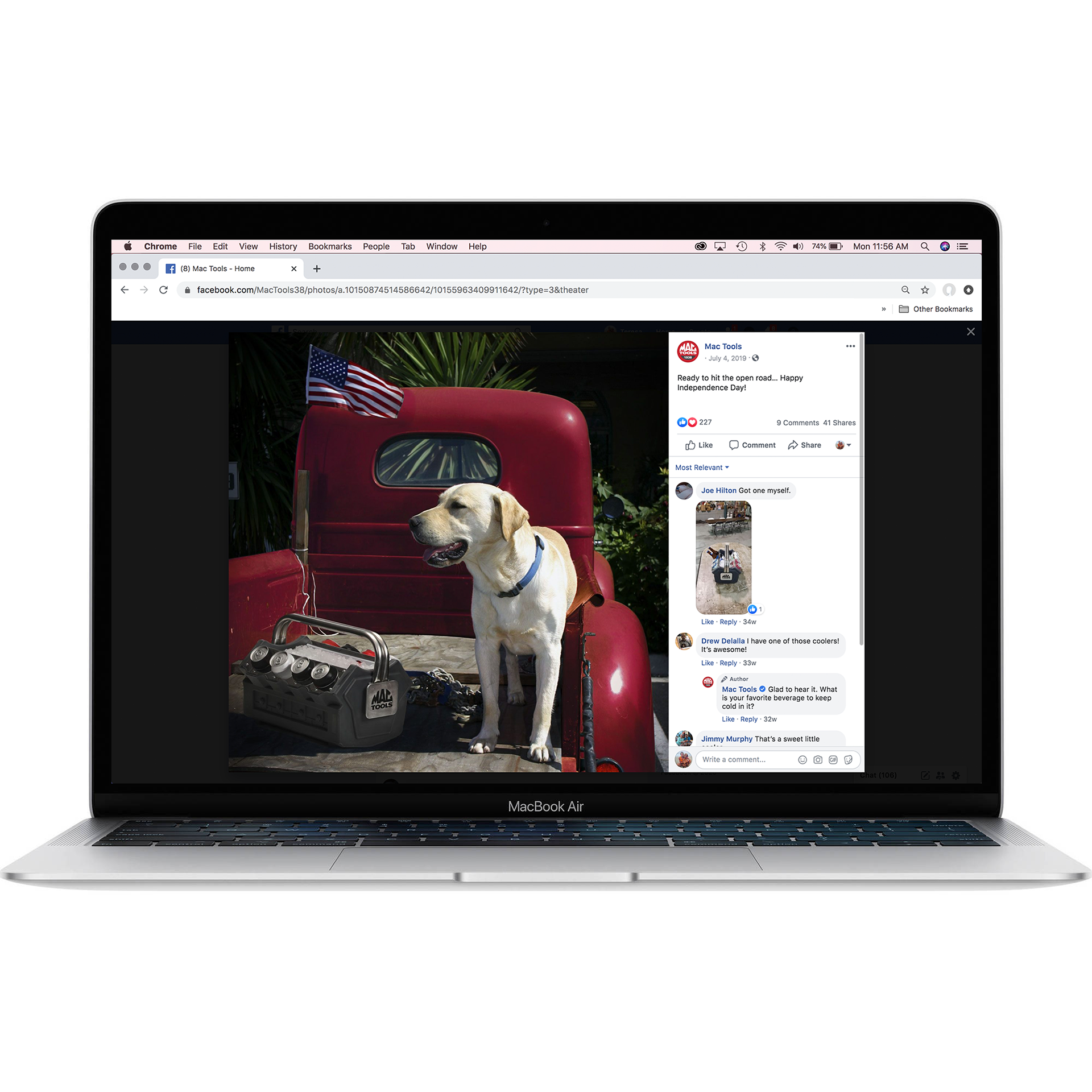 Fourth of July Post - I selected stock image, art directed photographer for photo retouching and photoshop