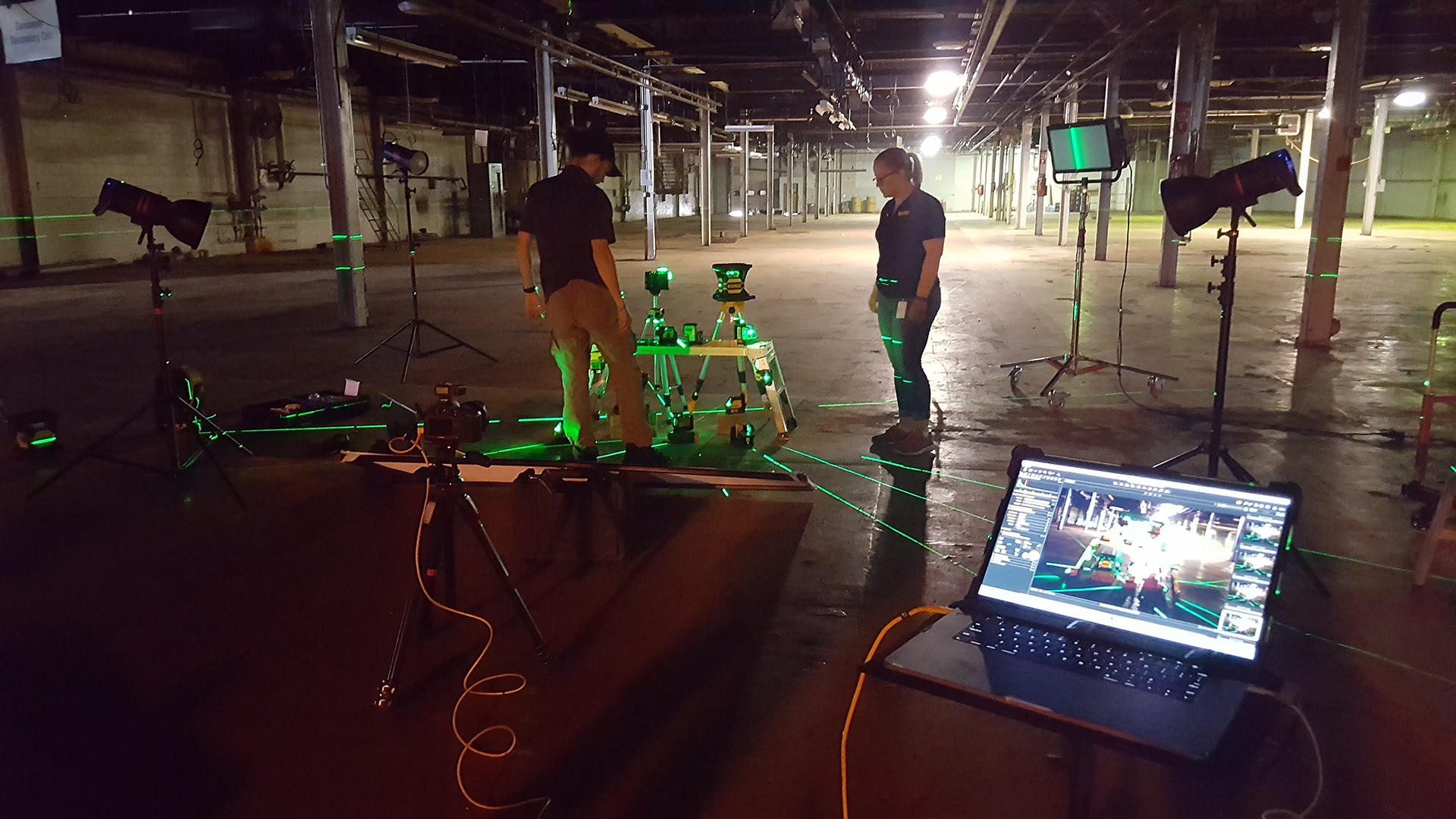 On set.