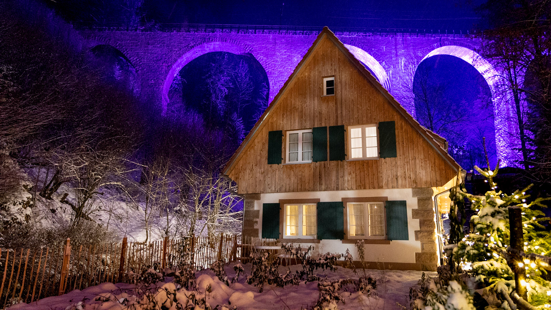 Viadukt, Ravennaschlucht, Weihnachtsmarkt