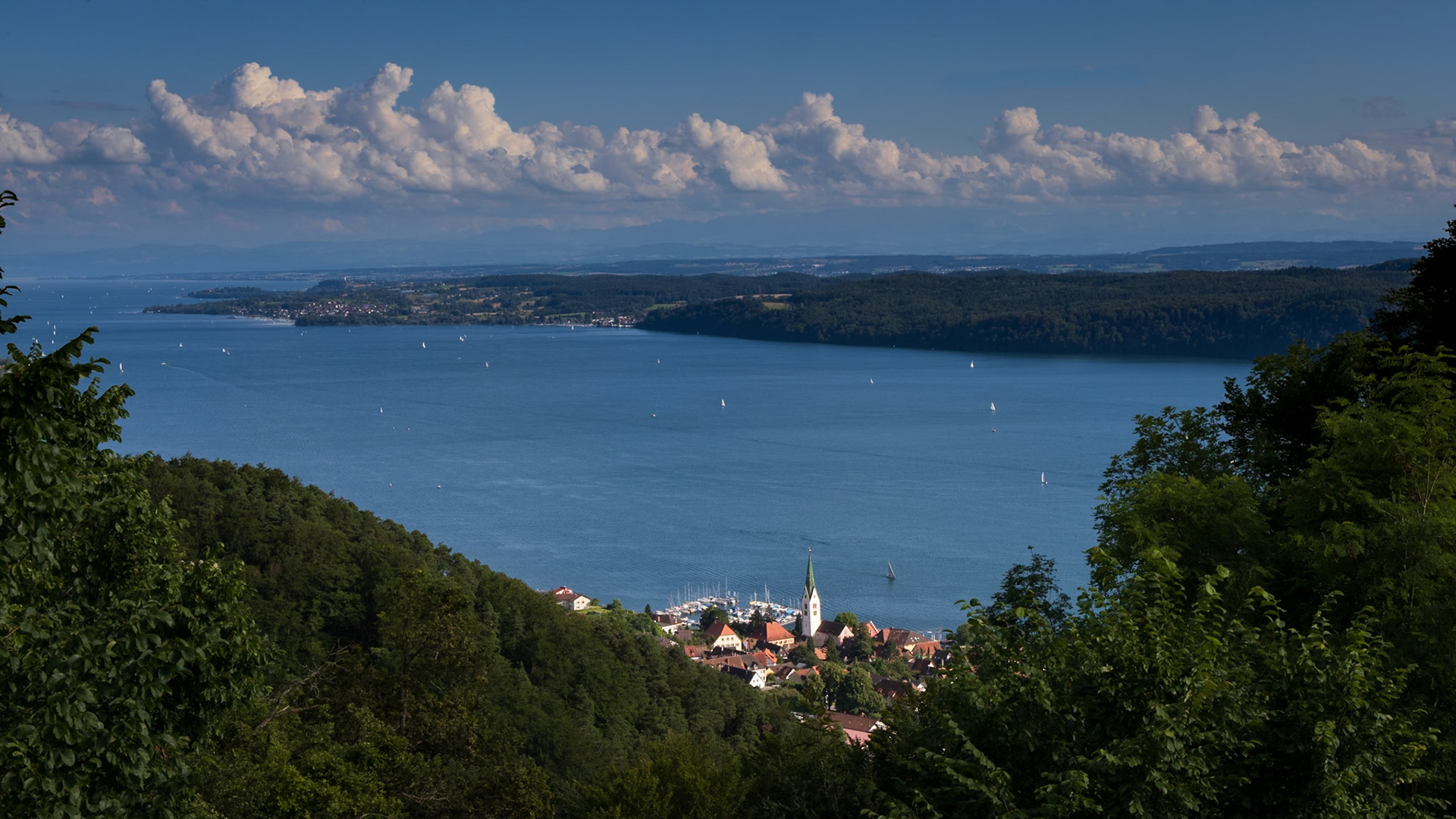 Bodensee, Überlinger See, Sipplingen, Wolken