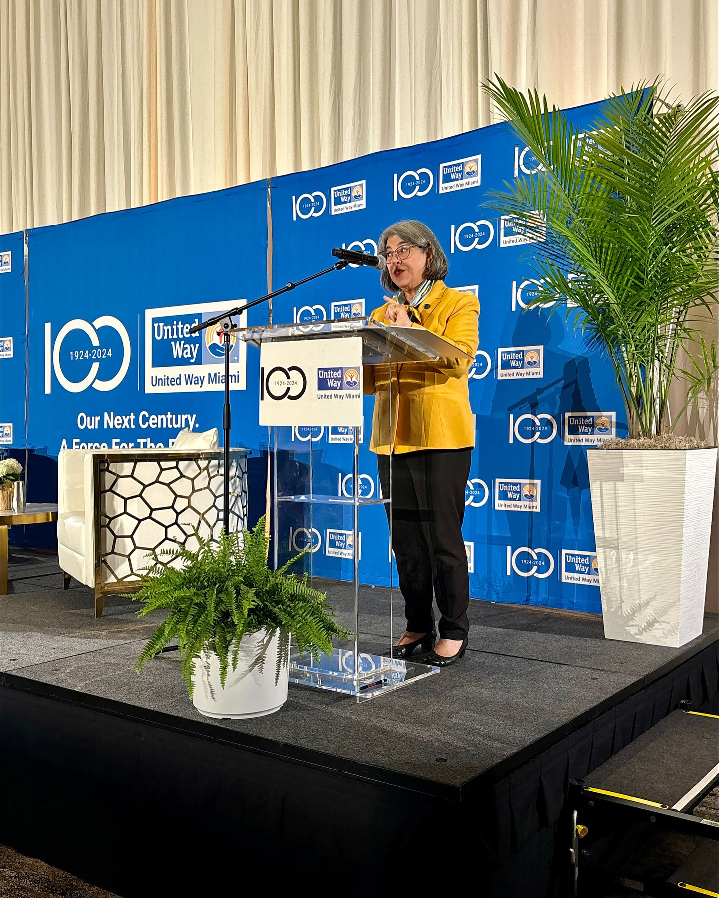 2024 Women United Breakfast - Step and Repeat banners. Speaker: Mayor Daniella Levine Cava, Mayor of Miami-Dade County.