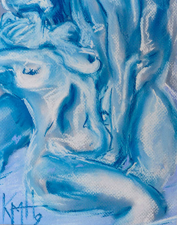 "Flood" - Pastel on Mi-teintes paper