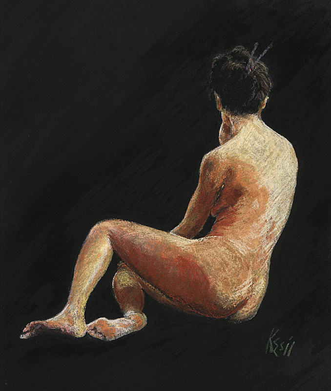 "Ady" - Pastel on paper (SOLD)