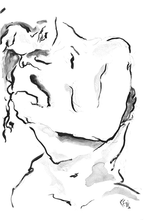 "Rapture" - Ink on paper