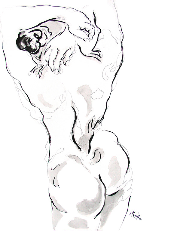 "Kolya" - Ink on paper