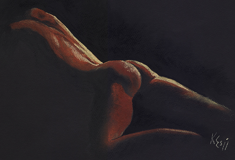 "Wanting" - Pastel on paper