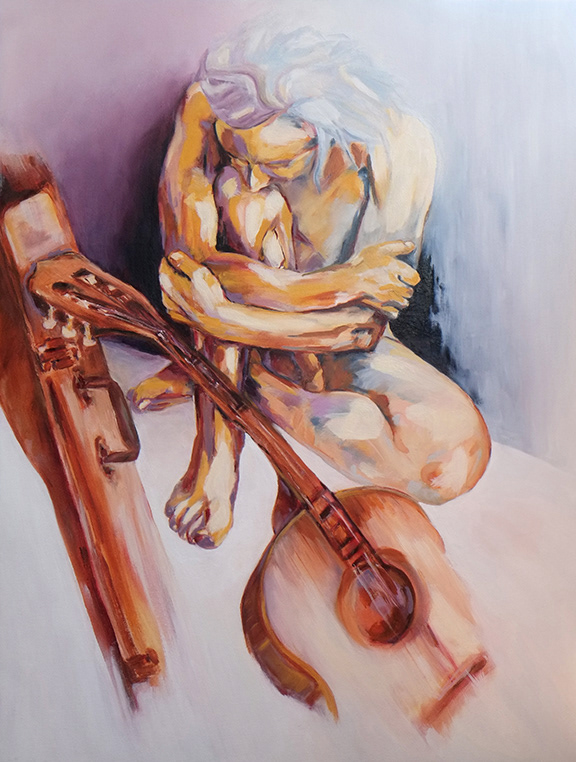"The Pause Between Songs", 24 x 32, oil on canvas