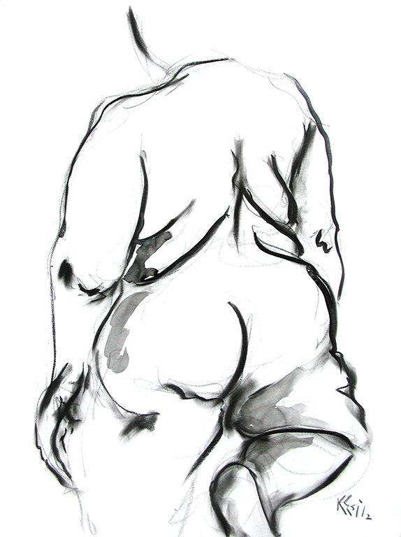 "Tigress" - Ink on paper