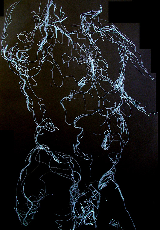 "Man of Rope" - Ink on paper