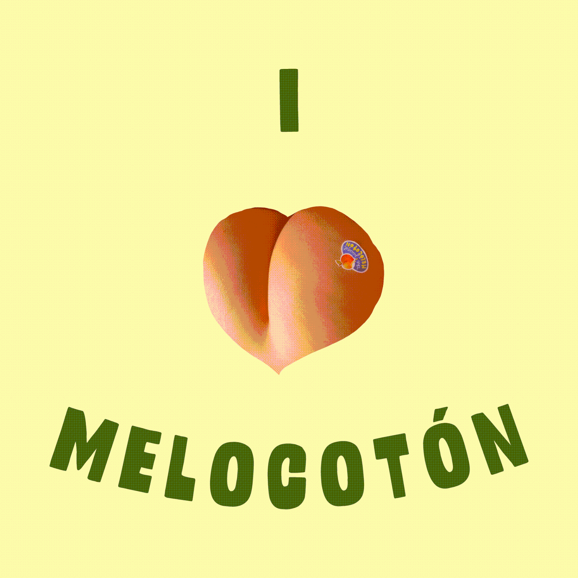 Additional "I love peaches" animation