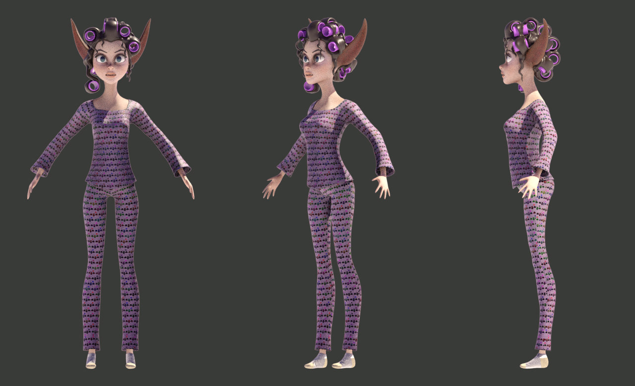 Bella the Vampire 3D model (WIP)