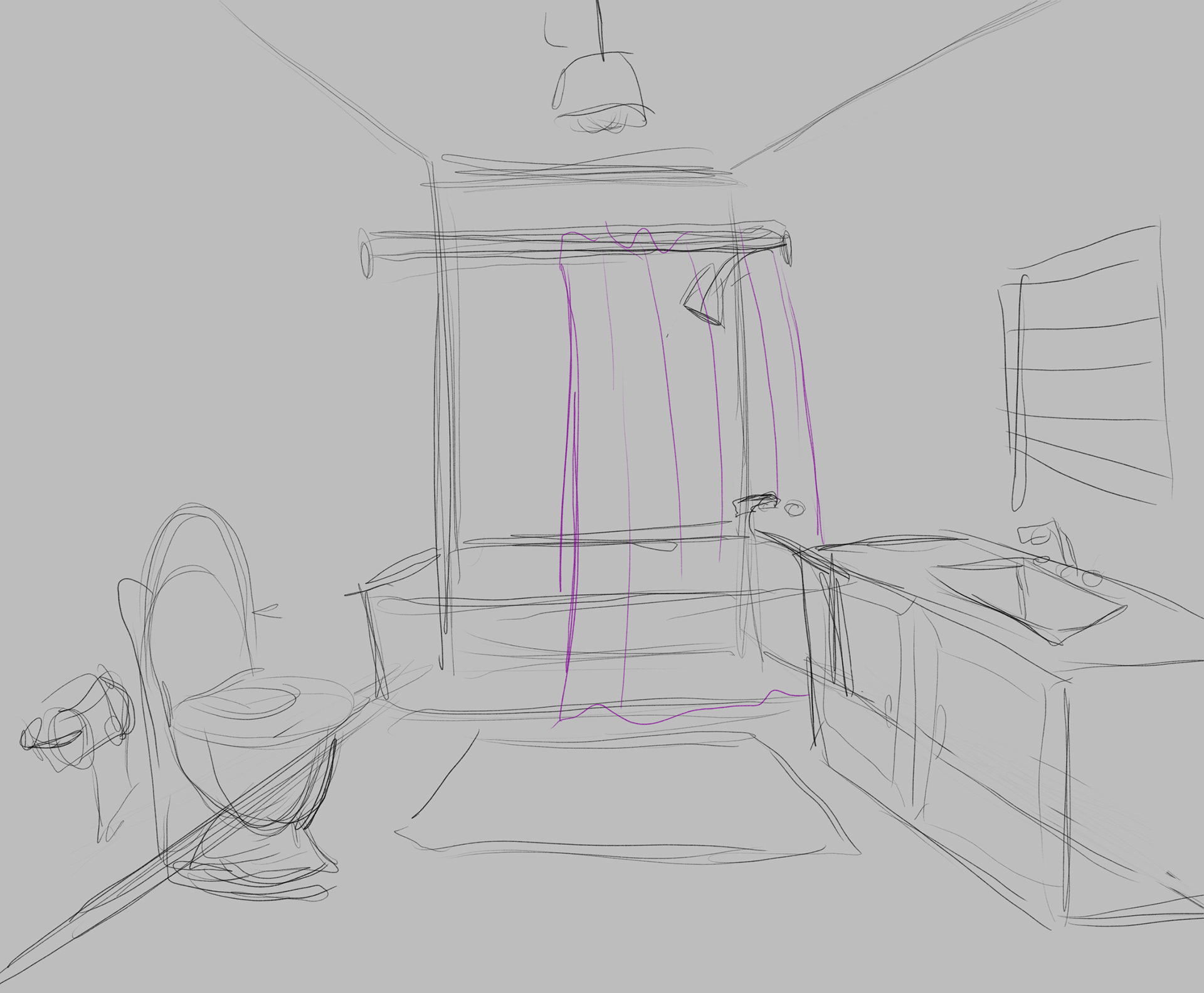 Bathroom Sketch