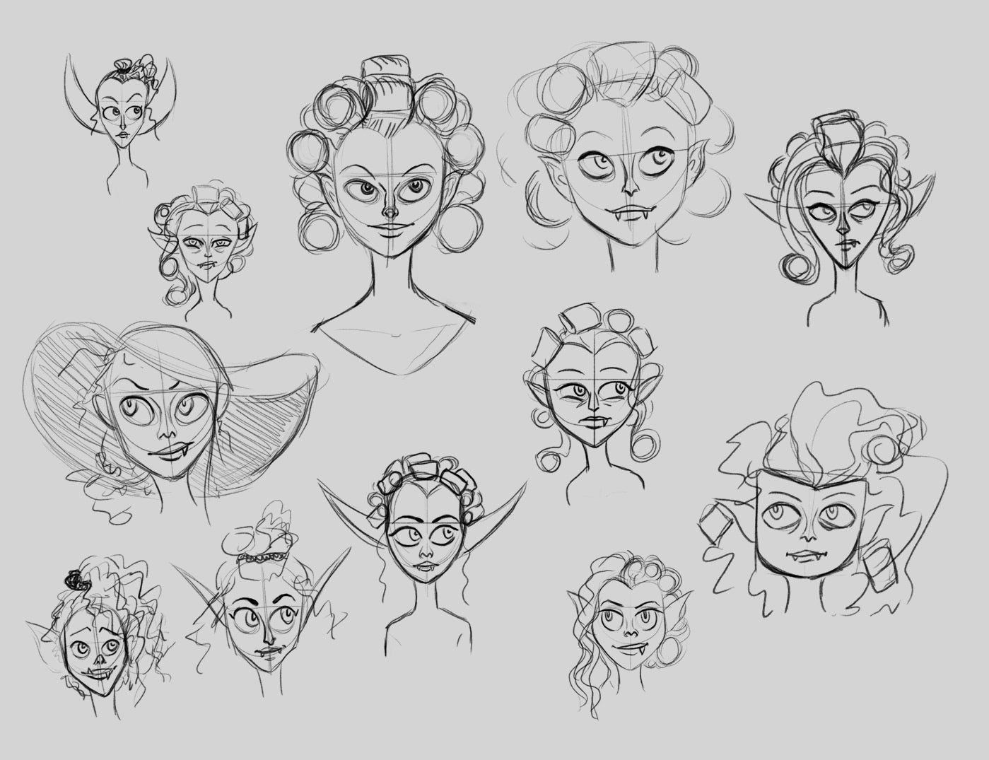 Bella the Vampire Concept Sketches