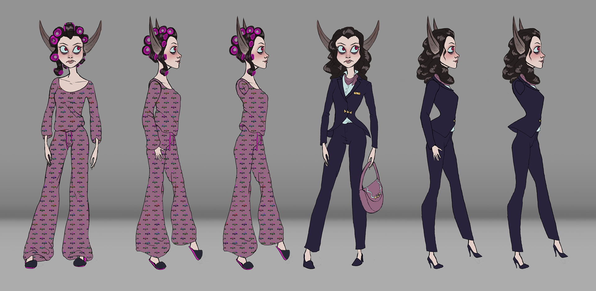Concept art of the main character of my upcoming animation SPF, Bella the Vampire