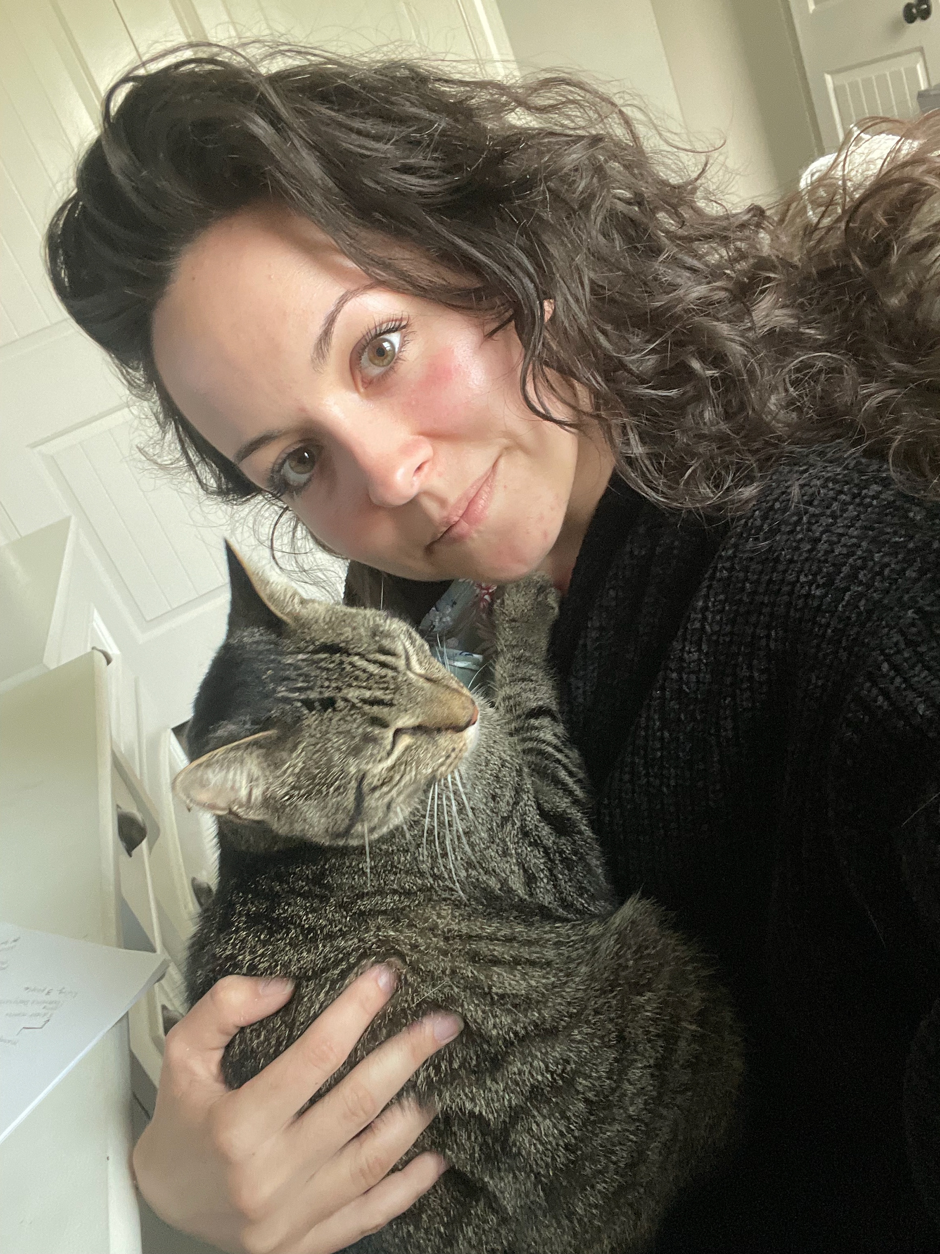 Me and my "coworker" working from home
