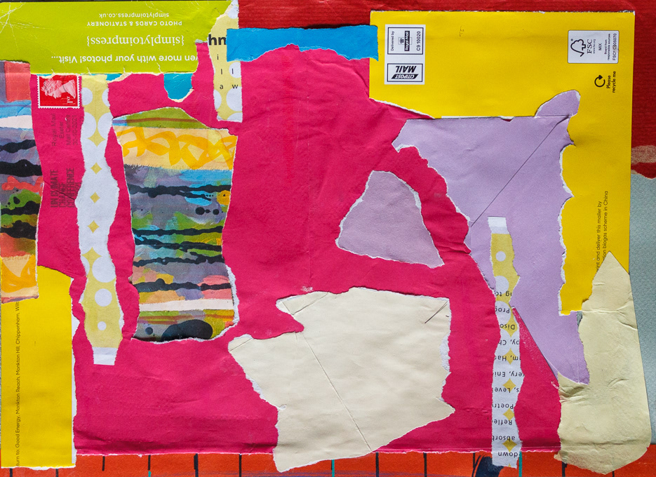 6th November 2021, no44_2021, Scrap paper collage, 11x15", 27x38cm