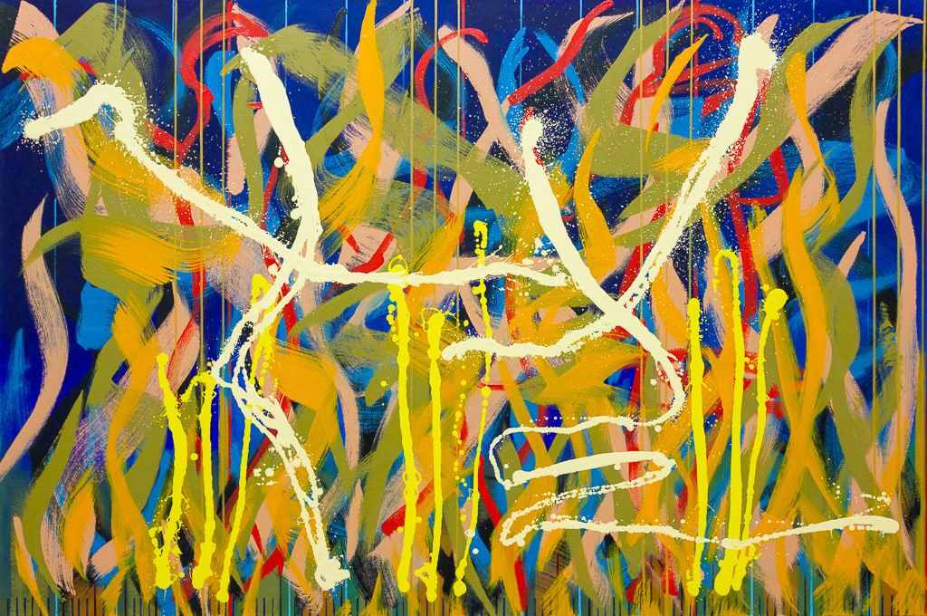 ChaChaCha 8, 2019, oil on canvas, 40x60", 102x153cm