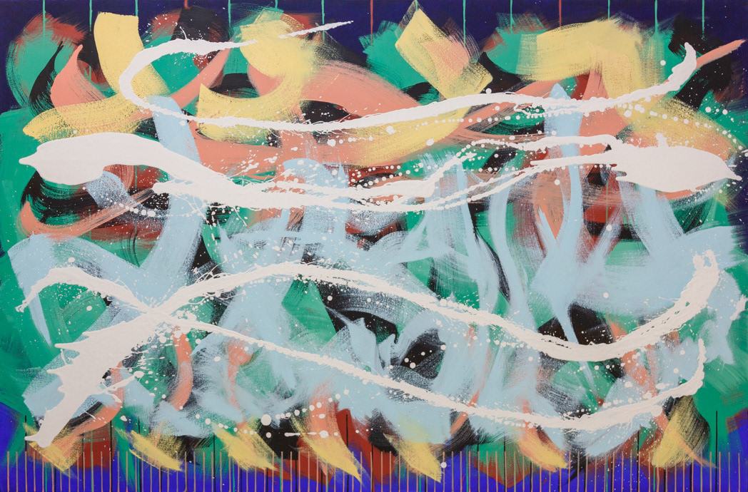 Waltz 6, 2023, Oil on canvas, 42x64", 107x163cm