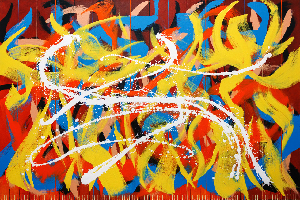 Foxtrot 10, 2020, Oil on canvas, 40x60", 102x153cm