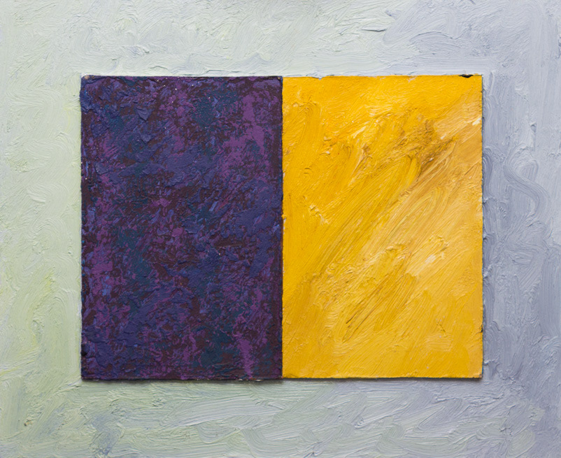 Binary Entropic, 1993, oil on board, 14x17", 36x43cm