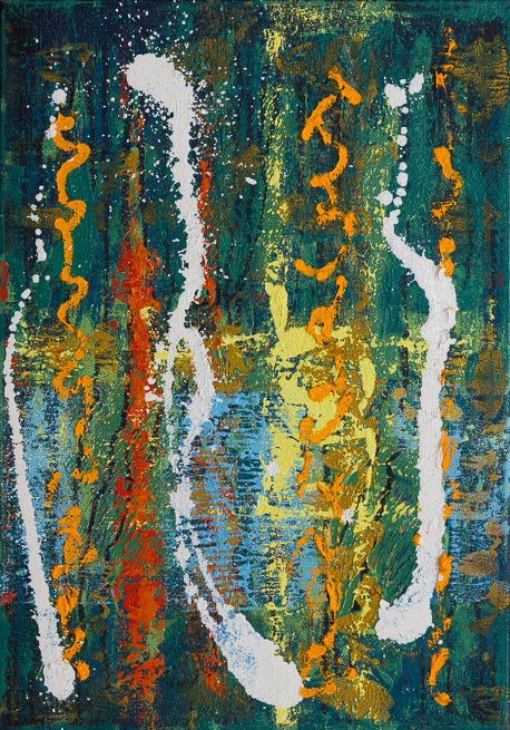 Nightlight, 2017, Oil over acrylic on canvas, 20x14", 51x36cm